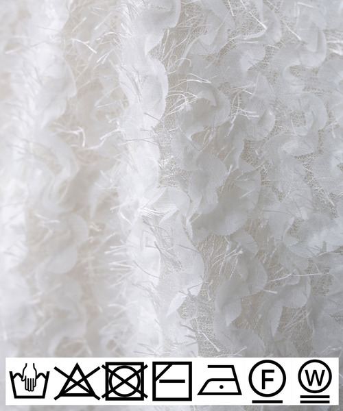 PICCIN（ピッチン）の「前後2wayフェザープルオーバー（Tシャツ/カットソー・レディース・オフホワイト/ブラック・M）」の21枚目の写真