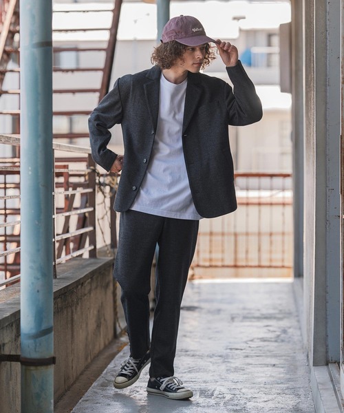 CAMBIO(カンビオ)の「mp14153- ウール混メランジテーパードパンツ(25151CMY)(その他パンツ・メンズ・ワイン/ブラック/ネイビー・S/M/L)」の7枚目の写真