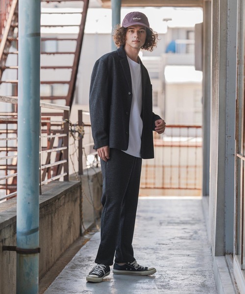 CAMBIO(カンビオ)の「mp14153- ウール混メランジテーパードパンツ(25151CMY)(その他パンツ・メンズ・ワイン/ブラック/ネイビー・S/M/L)」の8枚目の写真