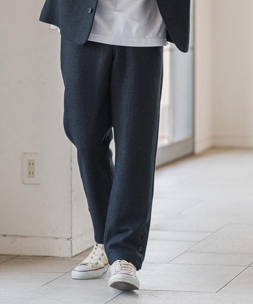 CAMBIO(カンビオ)の「mp14153- ウール混メランジテーパードパンツ(25151CMY)(その他パンツ・メンズ・ワイン/ブラック/ネイビー・S/M/L)」の13枚目の写真