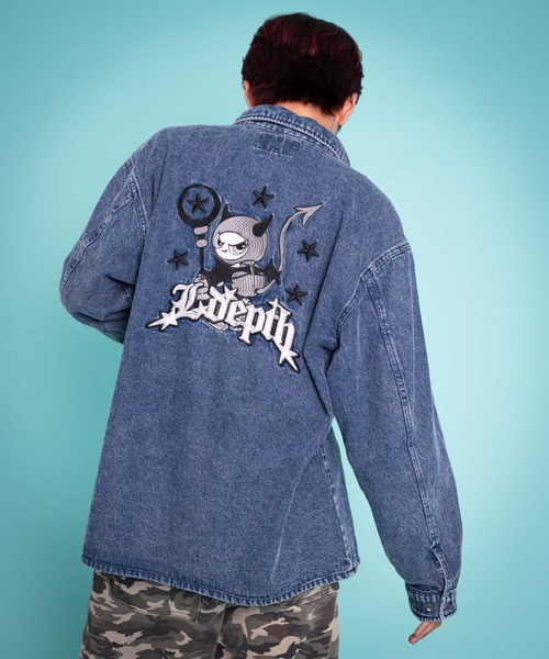 LTR DEPTH（レイターデプス）の「LTR DEPTH/グラフィックデニムロングスリーブシャツ（シャツ/ブラウス・メンズ・コバルトブルー/ブラック系3・MEDIUM/LARGE）」の13枚目の写真