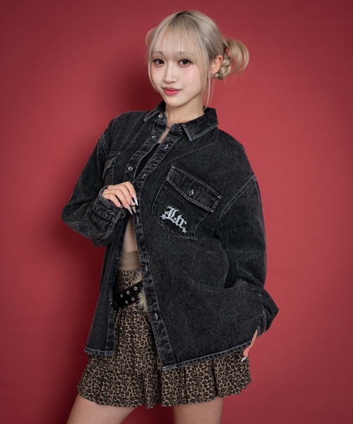 LTR DEPTH（レイターデプス）の「LTR DEPTH/グラフィックデニムロングスリーブシャツ（シャツ/ブラウス・メンズ・コバルトブルー/ブラック系3・MEDIUM/LARGE）」の7枚目の写真