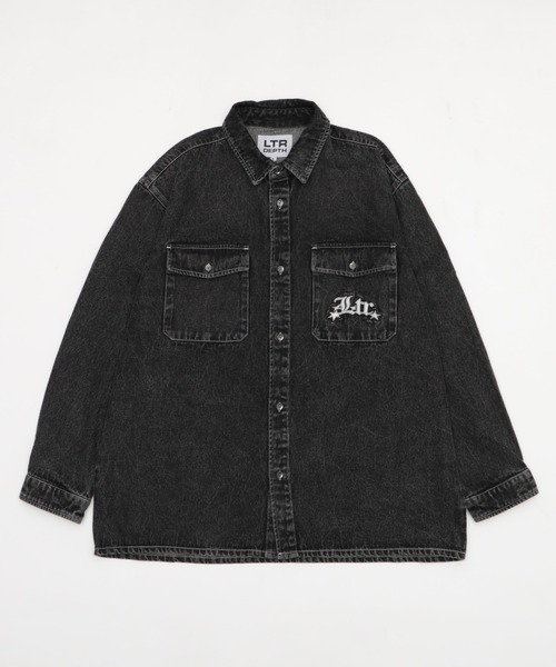 LTR DEPTH（レイターデプス）の「LTR DEPTH/グラフィックデニムロングスリーブシャツ（シャツ/ブラウス・メンズ・コバルトブルー/ブラック系3・MEDIUM/LARGE）」の21枚目の写真