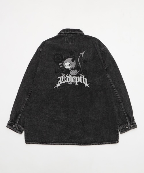 LTR DEPTH（レイターデプス）の「LTR DEPTH/グラフィックデニムロングスリーブシャツ（シャツ/ブラウス・メンズ・コバルトブルー/ブラック系3・MEDIUM/LARGE）」の22枚目の写真