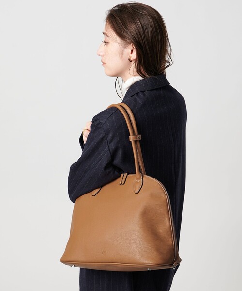 ＆MyuQ（アンドミューク）の「＜＆MyuQ＞THALLO ZIP トートバッグ（トートバッグ・レディース・ベージュ/ブラック・FREE）」の5枚目の写真