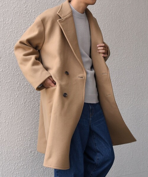 みーこ PURE WOOL MELTON ダブル チェスターコート みーこ PURE WOOL MELTON ダブル チェスターコート SHIPS any