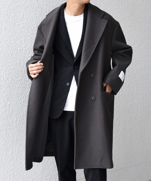 SHIPS any: PURE WOOL MELTON ダブル チェスターコート 25AW