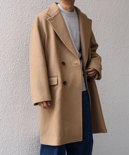 SHIPS any: PURE WOOL MELTON ダブル チェスターコート 25AW