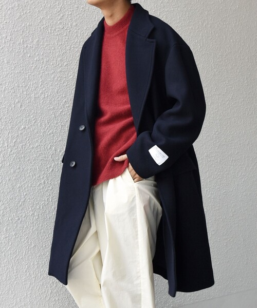 SHIPS any: PURE WOOL MELTON ダブル チェスターコート 25AW