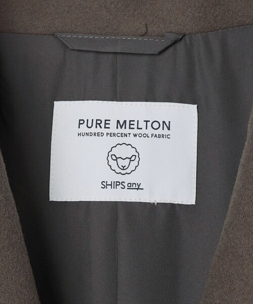 SHIPS any: PURE WOOL MELTON ダブル チェスターコート 25AW