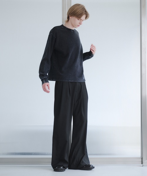 selle glant(セレグランテ)の「HEAVYWEIGHT PULLOVER SWEATSHIRT/ヘビーウェイトプルオーバースウェット(スウェット・メンズ・ブラック/ブラック系/杢グレー・SMALL/MEDIUM/LARGE)」の15枚目の写真