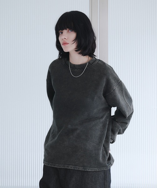 selle glant(セレグランテ)の「HEAVYWEIGHT PULLOVER SWEATSHIRT/ヘビーウェイトプルオーバースウェット(スウェット・メンズ・ブラック/ブラック系/杢グレー・SMALL/MEDIUM/LARGE)」の14枚目の写真