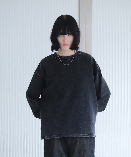 selle glant(セレグランテ)の「HEAVYWEIGHT PULLOVER SWEATSHIRT/ヘビーウェイトプルオーバースウェット(スウェット・メンズ・ブラック/ブラック系/杢グレー・SMALL/MEDIUM/LARGE)」の8枚目の写真