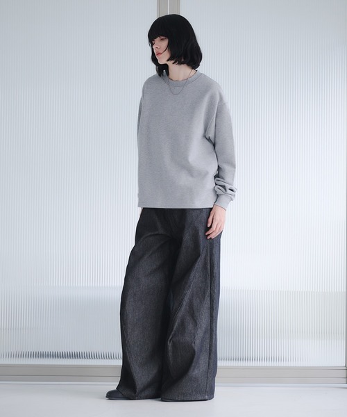 selle glant(セレグランテ)の「HEAVYWEIGHT PULLOVER SWEATSHIRT/ヘビーウェイトプルオーバースウェット(スウェット・メンズ・ブラック/ブラック系/杢グレー・SMALL/MEDIUM/LARGE)」の19枚目の写真