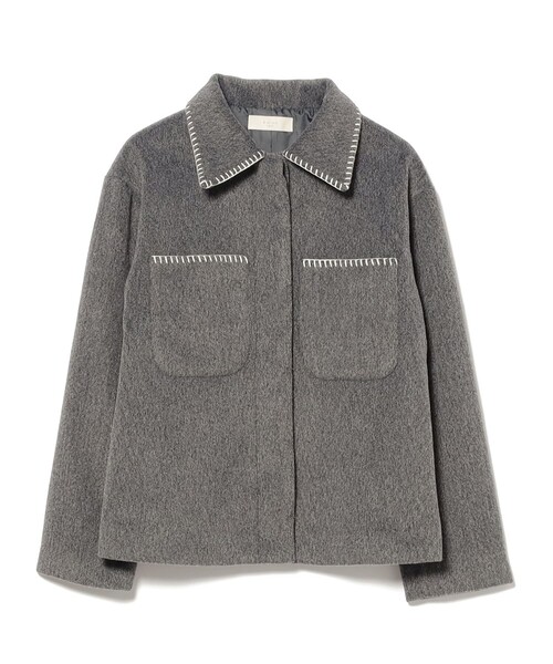 B:MING by BEAMS（ビーミングバイビームス）の「ステッチ CPO ブルゾン（ブルゾン・レディース・ライトグレー/ブラウン系その他4・SMALL/MEDIUM）」の5枚目の写真