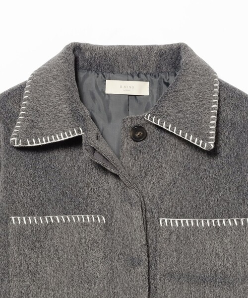 B:MING by BEAMS（ビーミングバイビームス）の「ステッチ CPO ブルゾン（ブルゾン・レディース・ライトグレー/ブラウン系その他4・SMALL/MEDIUM）」の6枚目の写真