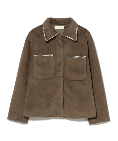 B:MING by BEAMS（ビーミングバイビームス）の「ステッチ CPO ブルゾン（ブルゾン・レディース・ライトグレー/ブラウン系その他4・SMALL/MEDIUM）」の11枚目の写真