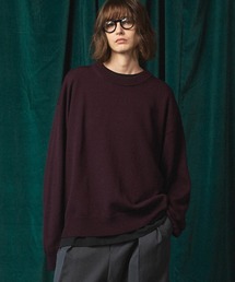 【美品】Crustani バーガンディ ニット セーター 美品】Crustani バーガンディ ニット セーター