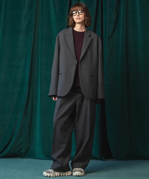 MAISON SPECIAL(メゾンスペシャル)の「《UNISEX》Cashfeel Extra Fine Merino Wool Prime-Over Crew Neck Knit Pullover/キャッシュフィールエクストラファインメリノウールプライムオーバークルーネックニットプルオーバー【MAISON SPECIAL/メゾンスペシャル】(ニット/セーター・メンズ・ブラック/ブルー/ピンク/バーガンディー・0/1/2)」の13枚目の写真