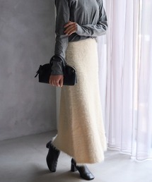 TRIANGLE PALETTE | シャギーニットスカート /セットアップ対応(スカート)