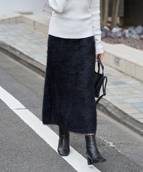 セール】シャギーニットスカート /セットアップ対応（スカート