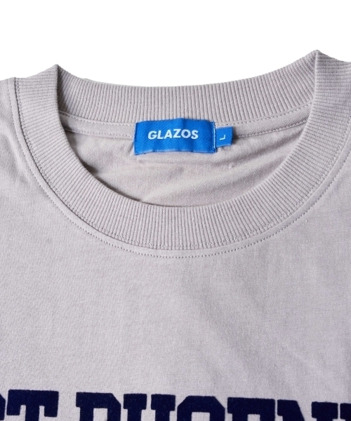 GLAZOS（グラソス）の「フロッキーカレッジロゴプリント長袖Tシャツ（Tシャツ/カットソー・キッズ・ホワイト/ネイビー/ブラック/ライトグレー・170cm/160cm/180cm/150cm）」の10枚目の写真