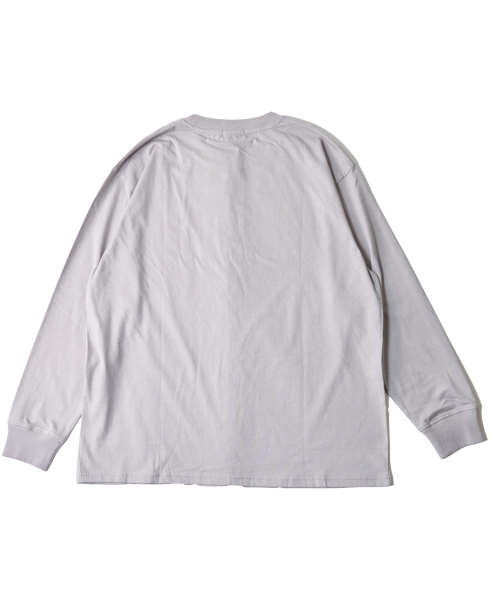 GLAZOS（グラソス）の「フロッキーカレッジロゴプリント長袖Tシャツ（Tシャツ/カットソー・キッズ・ホワイト/ネイビー/ブラック/ライトグレー・170cm/160cm/180cm/150cm）」の5枚目の写真