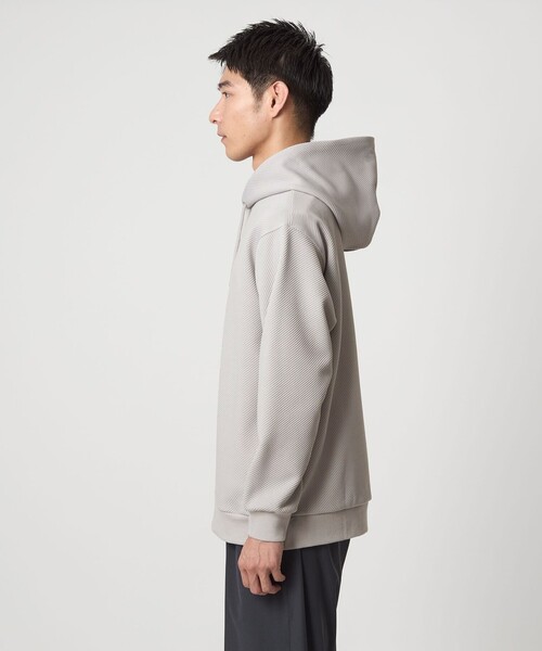 green label relaxing（グリーンレーベルリラクシング）の「ツイル パフ フーディ パーカー（パーカー・メンズ・ライトグレー/ネイビー/ダークグレー/パープル・L/XL/S/M）」の5枚目の写真