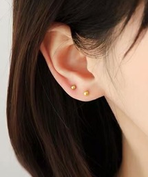 ゴールドボールピアス
