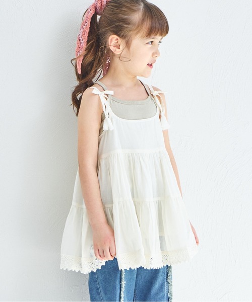 pairmanon（ペアマノン）の「インド コットンボイル フレアチュニック（チュニック・キッズ・ブラック/テラコッタ/アイボリー・90/100/110/120/150/140/130）」の2枚目の写真