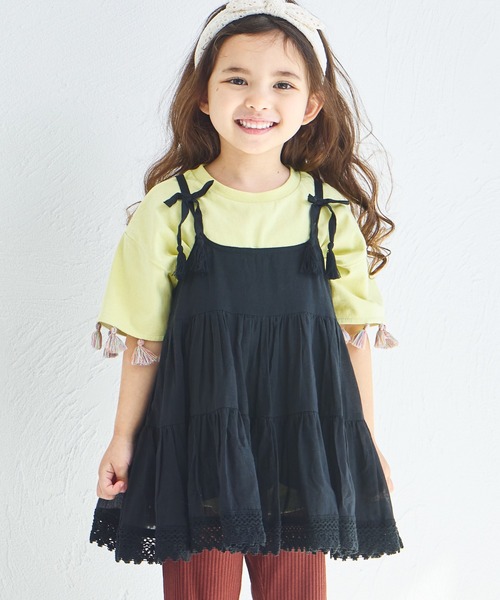 pairmanon（ペアマノン）の「インド コットンボイル フレアチュニック（チュニック・キッズ・ブラック/テラコッタ/アイボリー・90/100/110/120/150/140/130）」の7枚目の写真