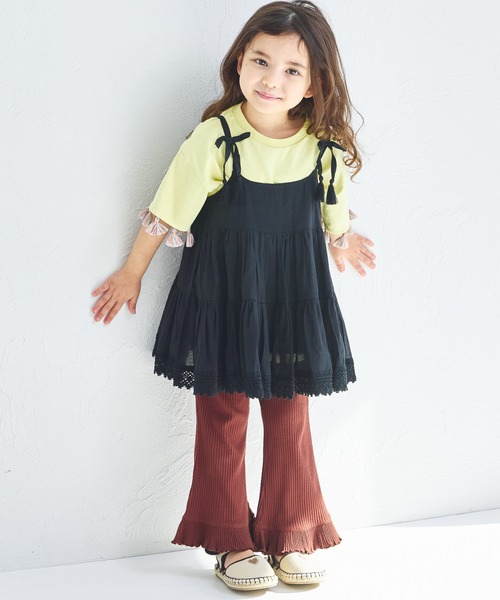 pairmanon（ペアマノン）の「インド コットンボイル フレアチュニック（チュニック・キッズ・ブラック/テラコッタ/アイボリー・90/100/110/120/150/140/130）」の9枚目の写真