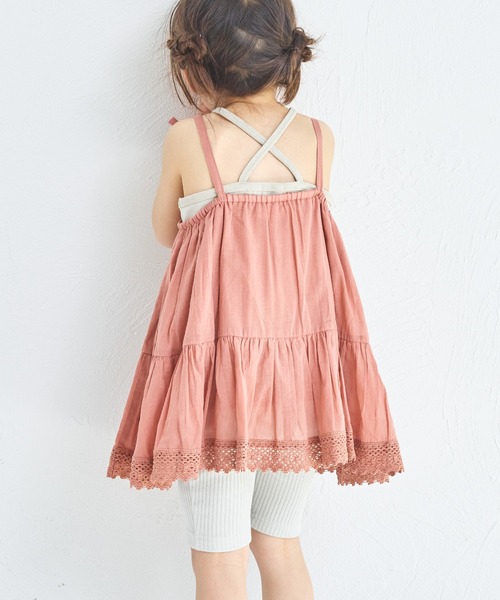 pairmanon（ペアマノン）の「インド コットンボイル フレアチュニック（チュニック・キッズ・ブラック/テラコッタ/アイボリー・90/100/110/120/150/140/130）」の10枚目の写真