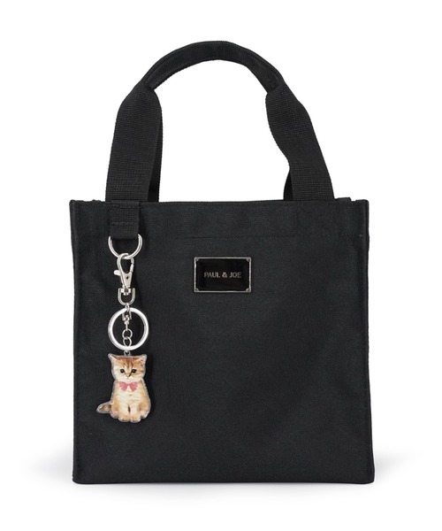 PAUL & JOE ACCESSOIRES(ポールアンドジョーアクセソワ)の「ポール & ジョー アクセソワ ランチトート <プレートメタル>(トートバッグ・レディース・ブラック・FREE)」の1枚目の写真