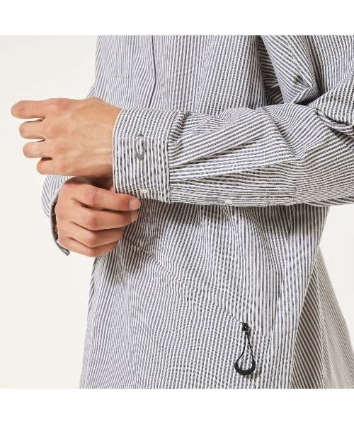OAKLEY(オークリー)の「OAKLEY Fgl Fuel LS Shirts 5.7(オークリー FGL フューエル ロングスリーブ シャツ 5.7)(シャツ/ブラウス・メンズ・ブラウン系/ホワイト系・SMALL/MEDIUM/LARGE)」の7枚目の写真
