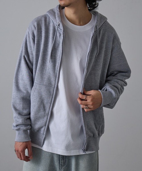 セール】【Cross＆Stitch】レギュラーウェイト スウェット ジップ