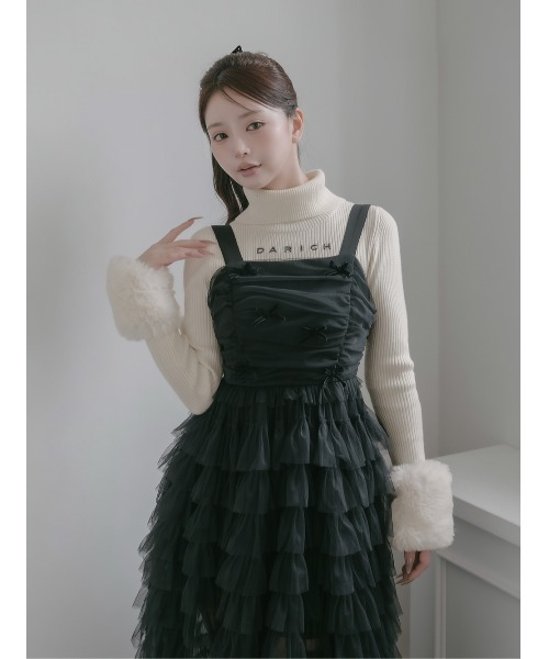 ベロアリボンチュールワンピース（ワンピース）｜Darich（ダーリッチ