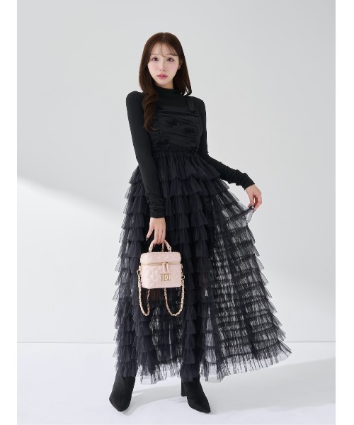 ダーリッチ ベロアリボンチュールワンピース ベロアリボンチュールワンピース（ワンピース）｜Darich（ダーリッチ