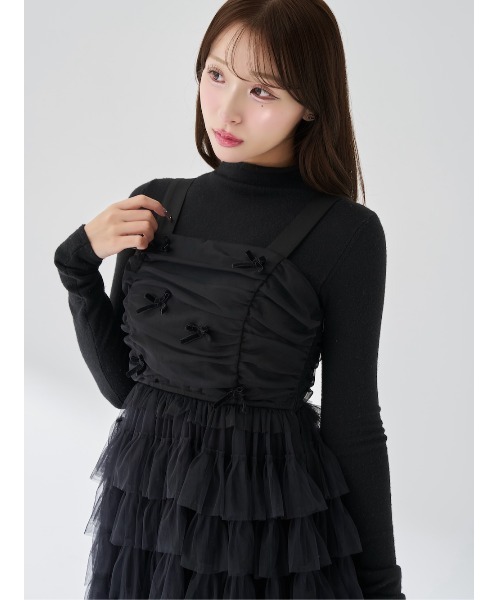 ダーリッチ ベロアリボンチュールワンピース ベロアリボンチュールワンピース（ワンピース）｜Darich（ダーリッチ