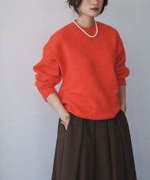 新品❤️archivio クルーネックセーター オレンジ 新品❤️archivio クルーネックセーター オレンジ 新品