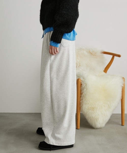 Auntie Rosa Holiday（アンティローザホリデー）の「タックワイドスウェットパンツ / サイズ展開あり（スウェットパンツ・レディース・ブラック/ライトグレー/ネイビー・SMALL/MEDIUM）」の17枚目の写真