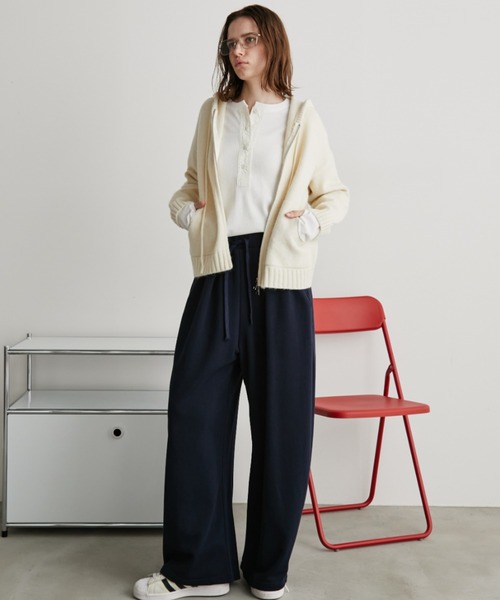 タックワイドスウェットパンツ / サイズ展開あり（スウェットパンツ