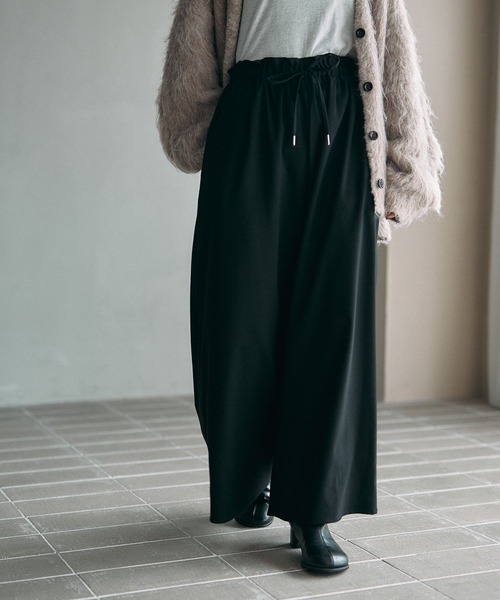 LEPSIM（レプシィム）の「ウールライクワイドパンツ　581657（その他パンツ・レディース・ブラック/グレー/カーキブラウン・FREE）」の14枚目の写真