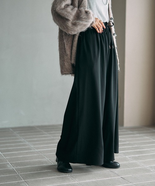 LEPSIM（レプシィム）の「ウールライクワイドパンツ　581657（その他パンツ・レディース・ブラック/グレー/カーキブラウン・FREE）」の15枚目の写真