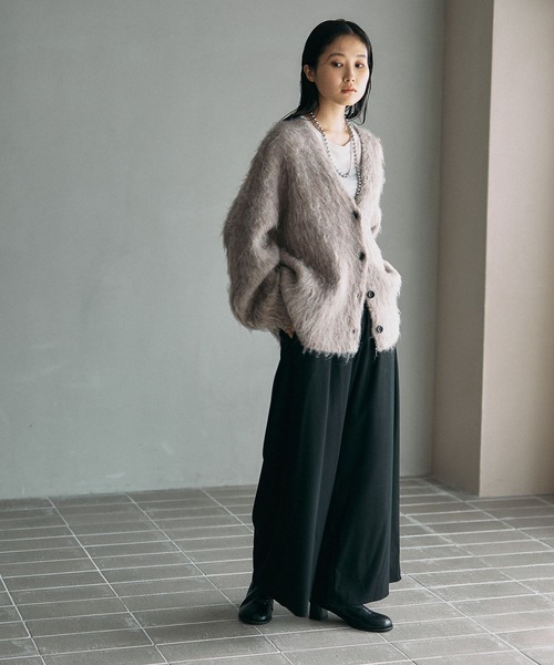 LEPSIM（レプシィム）の「ウールライクワイドパンツ　581657（その他パンツ・レディース・ブラック/グレー/カーキブラウン・FREE）」の17枚目の写真