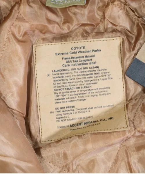 MILITARY(ミリタリー)の「U.S MILITARY / MAINTAINER SUB ZERO EXTREM COLD WEATHER PARKA(ミリタリージャケット・メンズ・ブラウン・LARGE)」の9枚目の写真