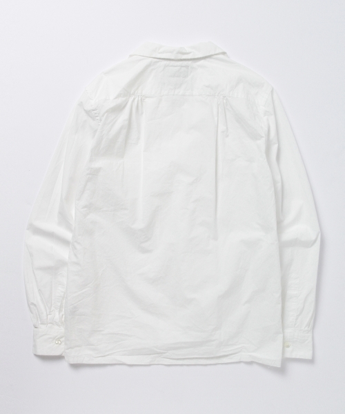 BEAMS PLUS（ビームスプラス）の「BEAMS PLUS / ペルーピマ オープンカラー シャツ（シャツ/ブラウス・メンズ・ホワイト・LARGE/MEDIUM/SMALL/X-LARGE/XX-LARGE）」の3枚目の写真