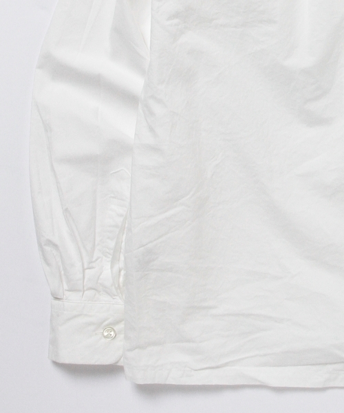 BEAMS PLUS（ビームスプラス）の「BEAMS PLUS / ペルーピマ オープンカラー シャツ（シャツ/ブラウス・メンズ・ホワイト・LARGE/MEDIUM/SMALL/X-LARGE/XX-LARGE）」の5枚目の写真