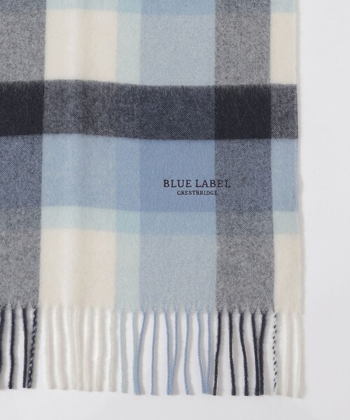 クレストブリッジチェックウォッシャブルカシミヤマフラー（マフラー