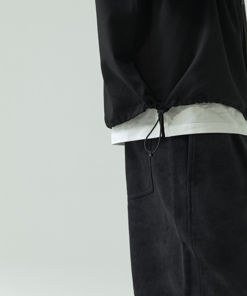 SLICK(スリック)の「【SLICK/スリック】Cotton-like Broad Drawstring Regular Shirt/コットンライクブロードドロストレギュラーカラーシャツ(シャツ/ブラウス・メンズ・スミクロ/カーキ/ブラック/ライトグレー・3/2/1)」の18枚目の写真